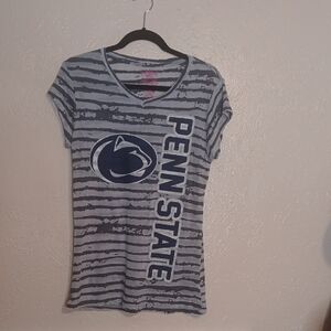 Penn State Women's Short Sleeve Tee - Blue and Gray